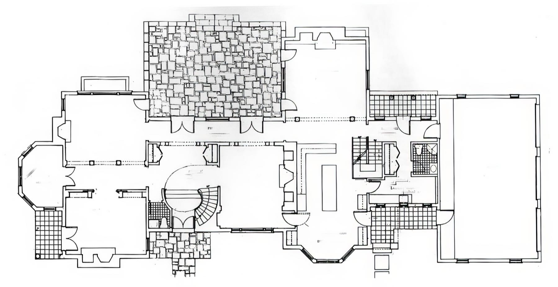 First floor plan of the house.