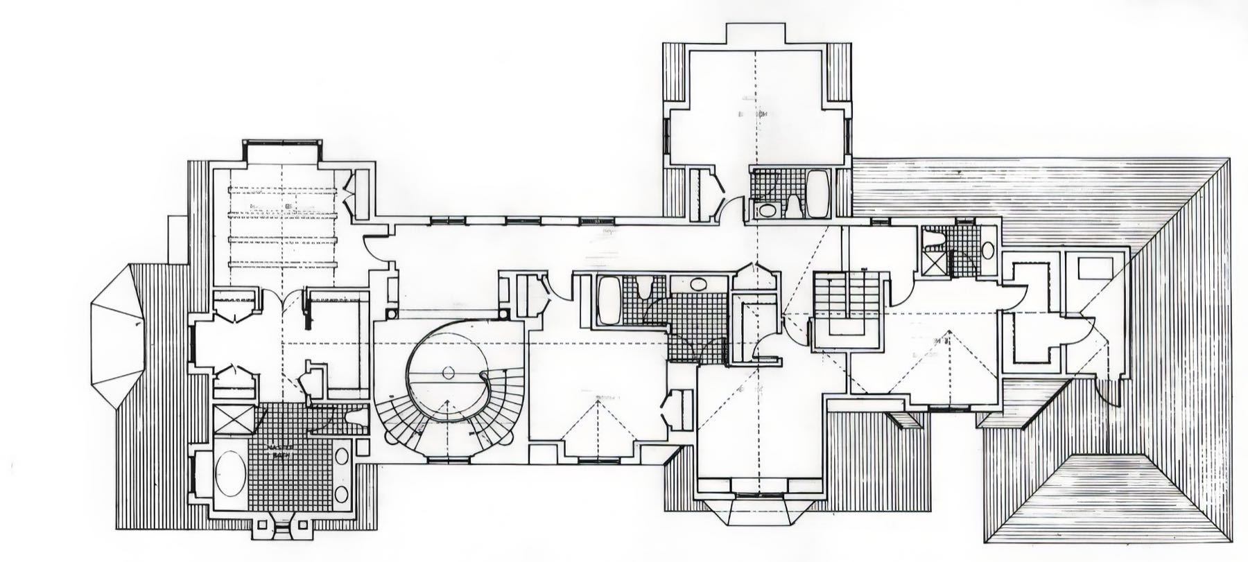 Second floor plan of the house.