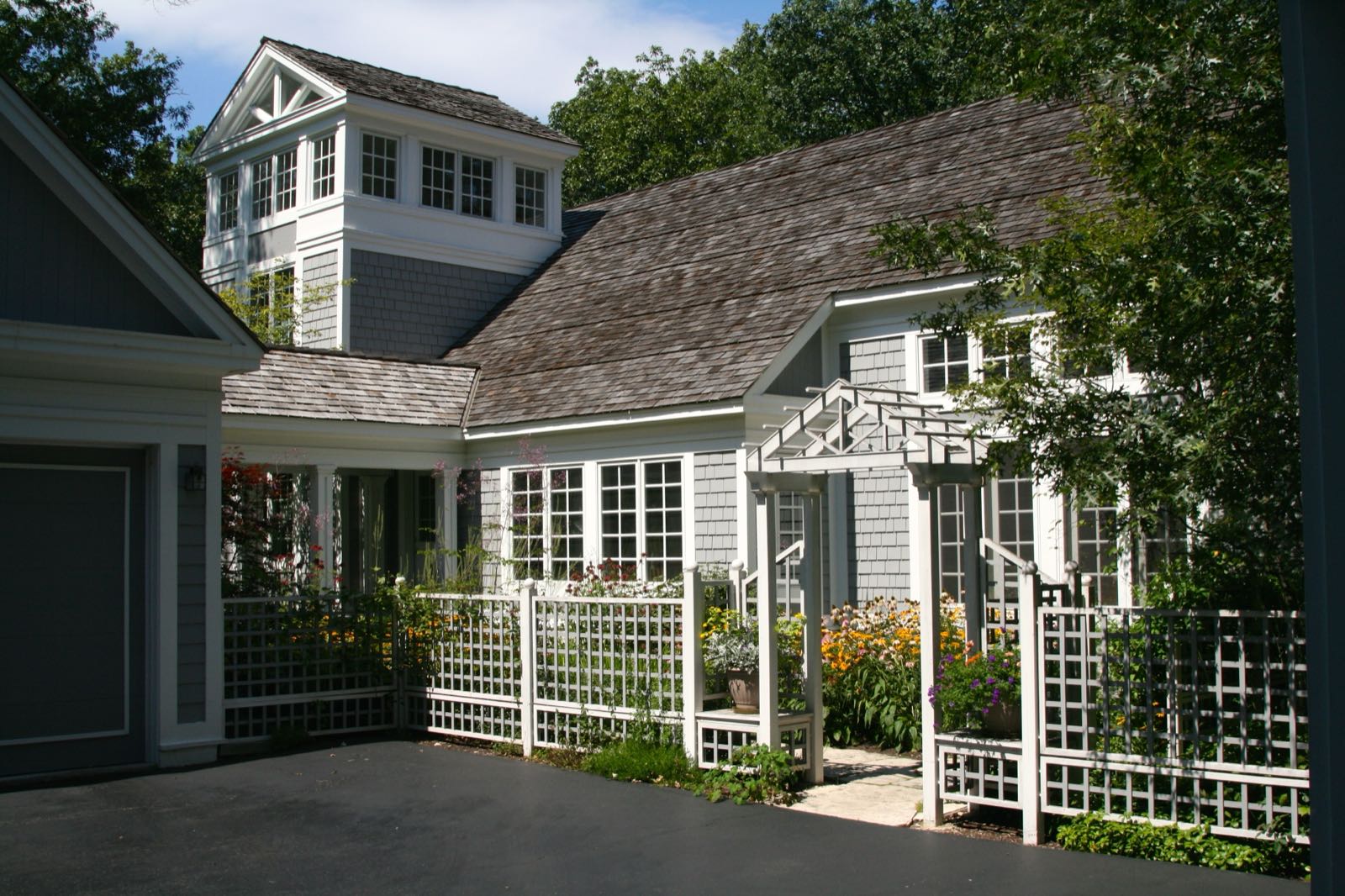 The kitchen garden alongside the house.